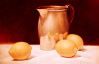 Pewter Pitcher w/Lemons